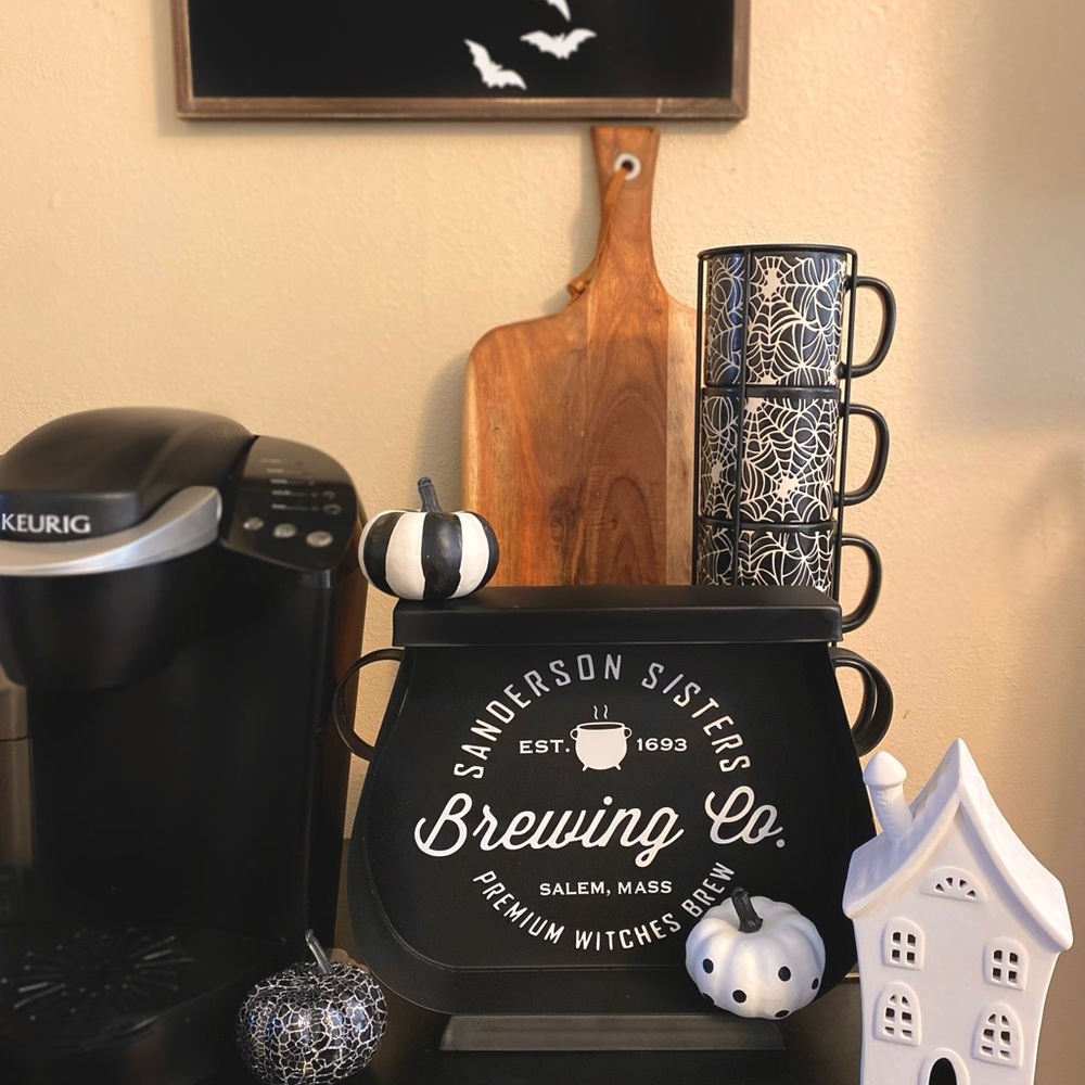 Hocus Pocus cauldron coffee bar sign decor